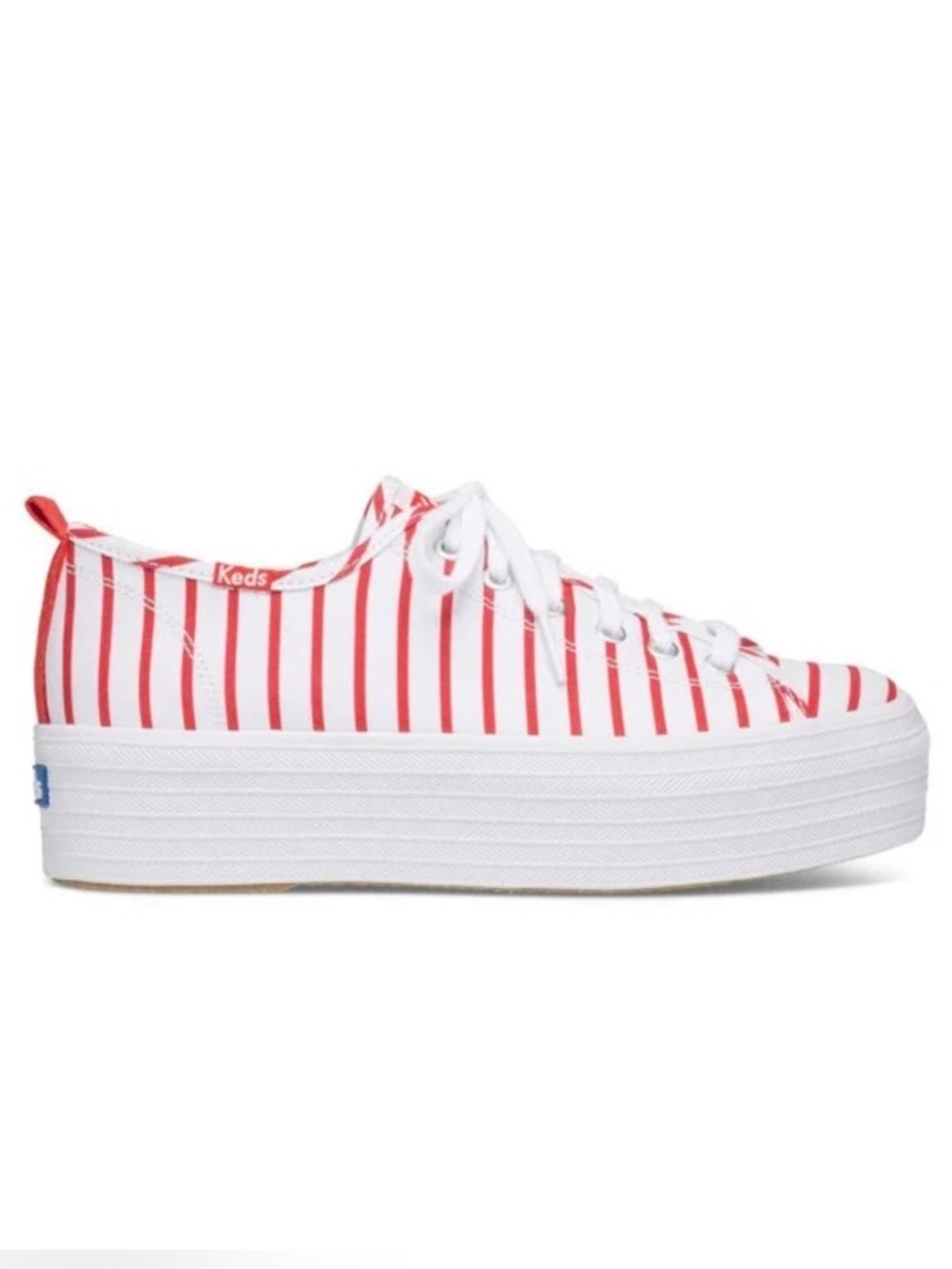 Keds Red Striped Platform Sneakers | 6